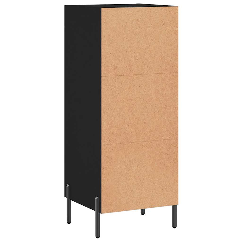 Sideboard 34,5x34x90 cm Engineered Wood Black
