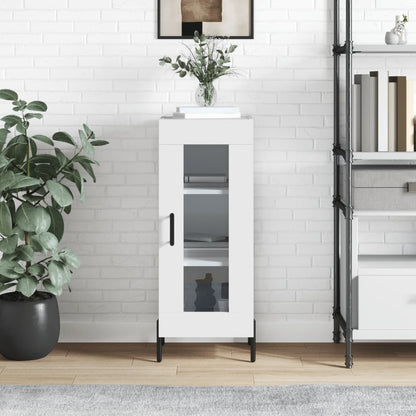 Sideboard 34,5x34x90 cm Engineered Wood High gloss white