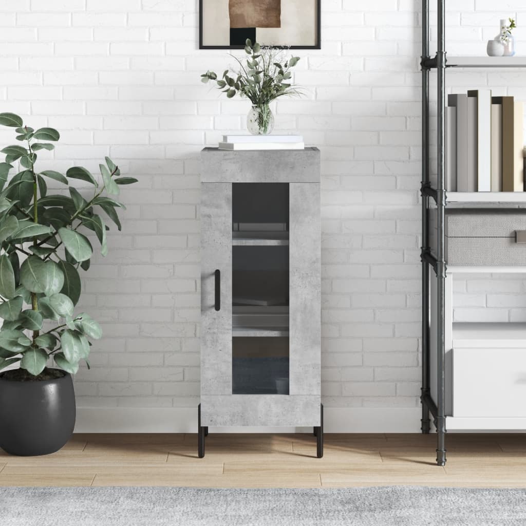 Sideboard 34,5x34x90 cm Engineered Wood Concrete grey