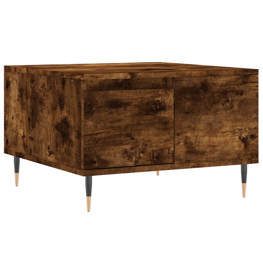 Coffee Table 55x55x36,5 cm Engineered Wood Smoked oak