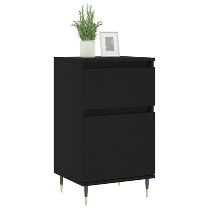 Sideboards 40x35x70 cm Engineered Wood Black 2