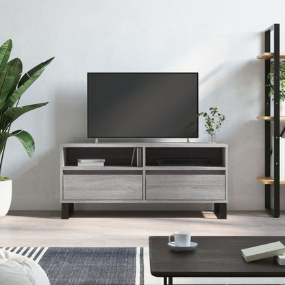 TV Cabinet 100x34,5x44,5 cm Engineered Wood Grey sonoma