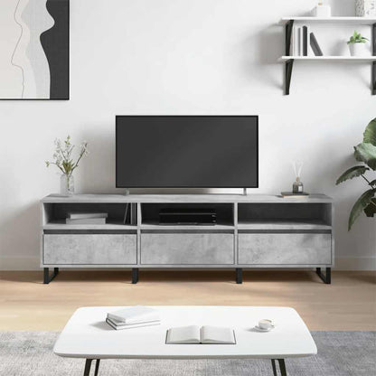TV Cabinet 150x30x44,5 cm Engineered Wood Concrete grey