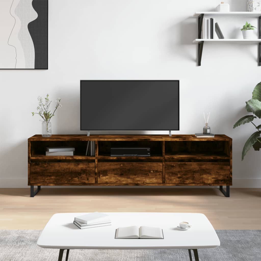 TV Cabinet 150x30x44,5 cm Engineered Wood Smoked oak