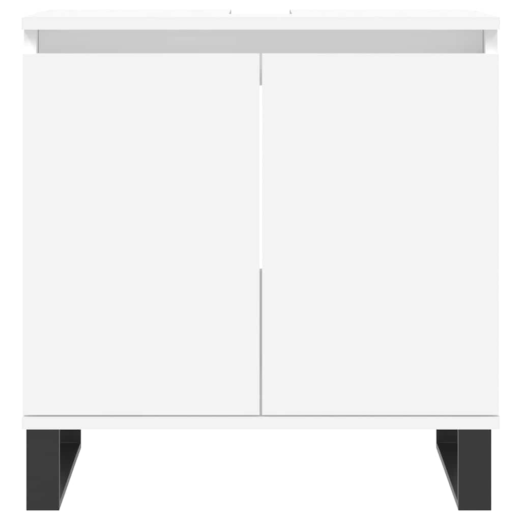 Bathroom Cabinet 58x33x60 cm Engineered Wood White