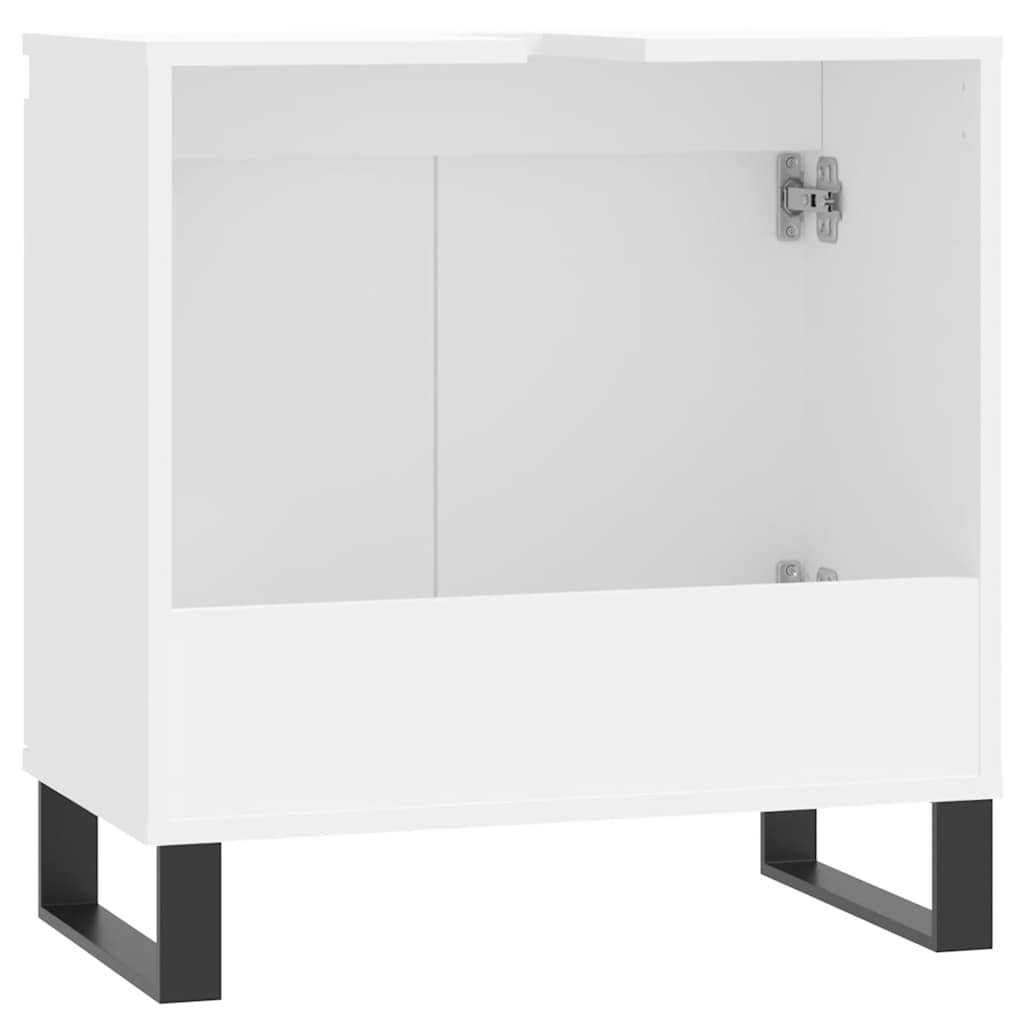 Bathroom Cabinet 58x33x60 cm Engineered Wood White