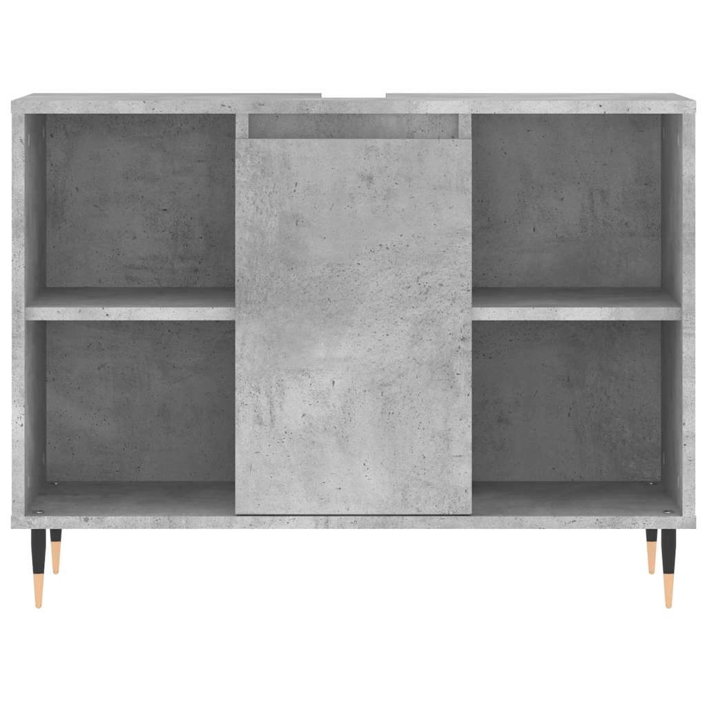 Bathroom Cabinet 80x33x60 cm Engineered Wood Concrete grey