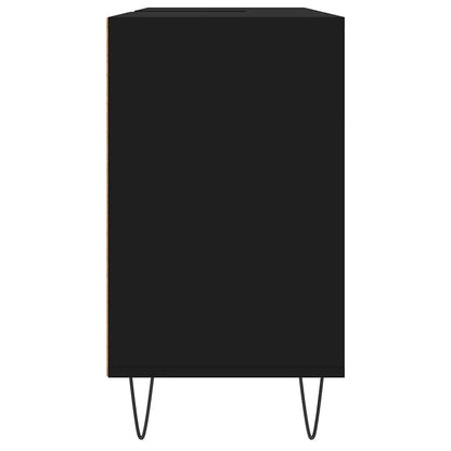 Bathroom Cabinet 80x33x60 cm Engineered Wood Black
