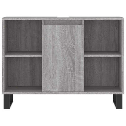 Bathroom Cabinet 80x33x60 cm Engineered Wood Grey sonoma