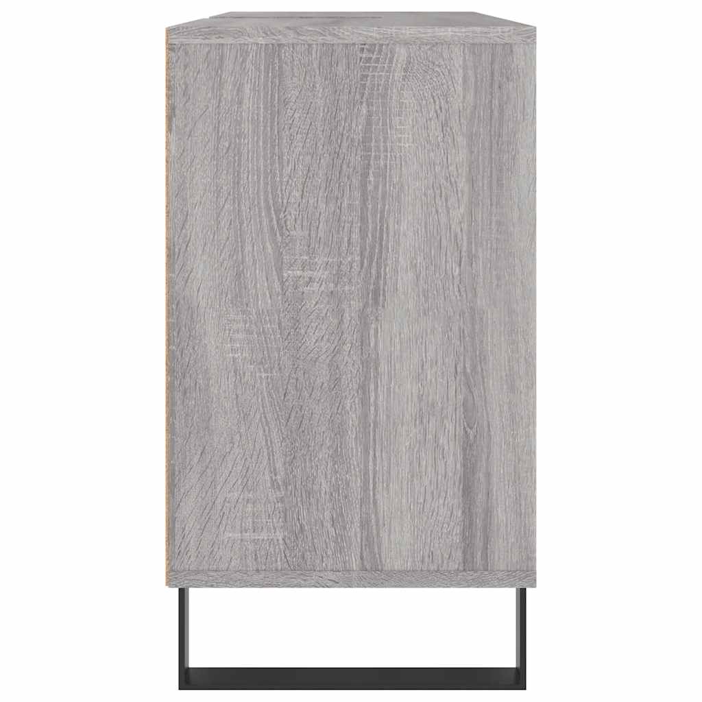 Bathroom Cabinet 80x33x60 cm Engineered Wood Grey sonoma