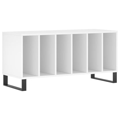 Record Cabinet 100x38x48 cm Engineered Wood White