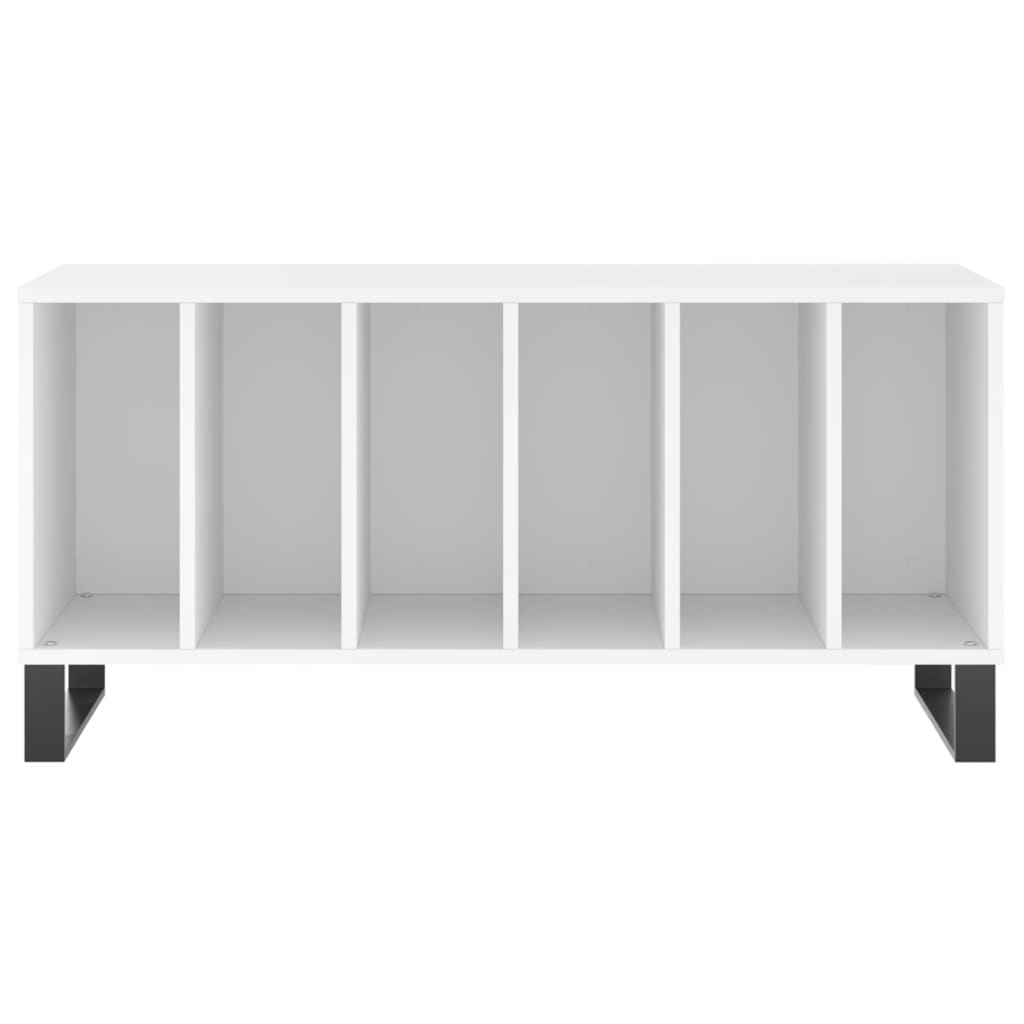 Record Cabinet 100x38x48 cm Engineered Wood White