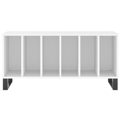 Record Cabinet 100x38x48 cm Engineered Wood White