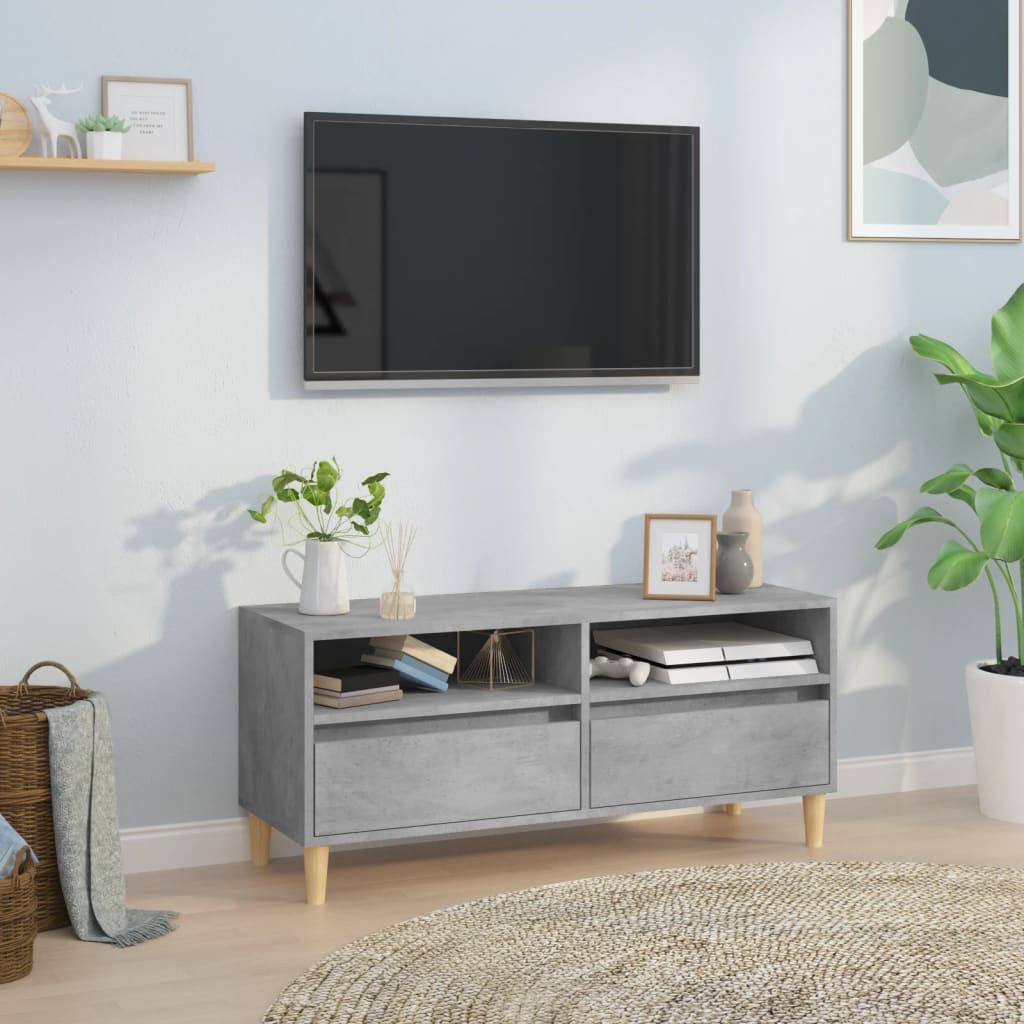 TV Cabinet 150x30x44,5 cm Engineered Wood Concrete grey 100 cm