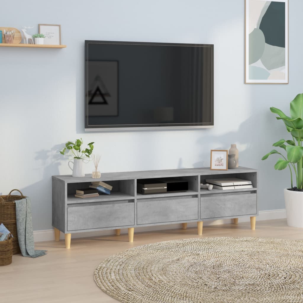 TV Cabinet 150x30x44,5 cm Engineered Wood Concrete grey 150 cm