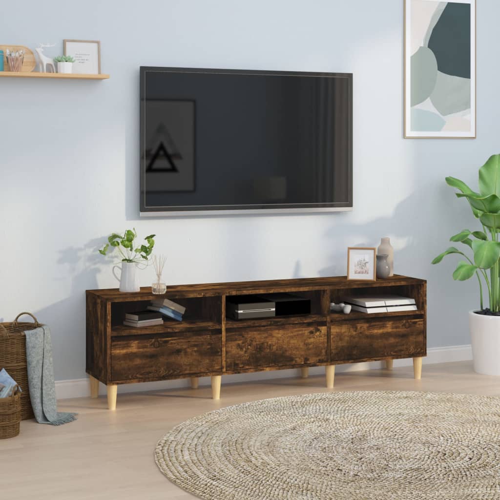 TV Cabinet 150x30x44,5 cm Engineered Wood Smoked oak 150 cm