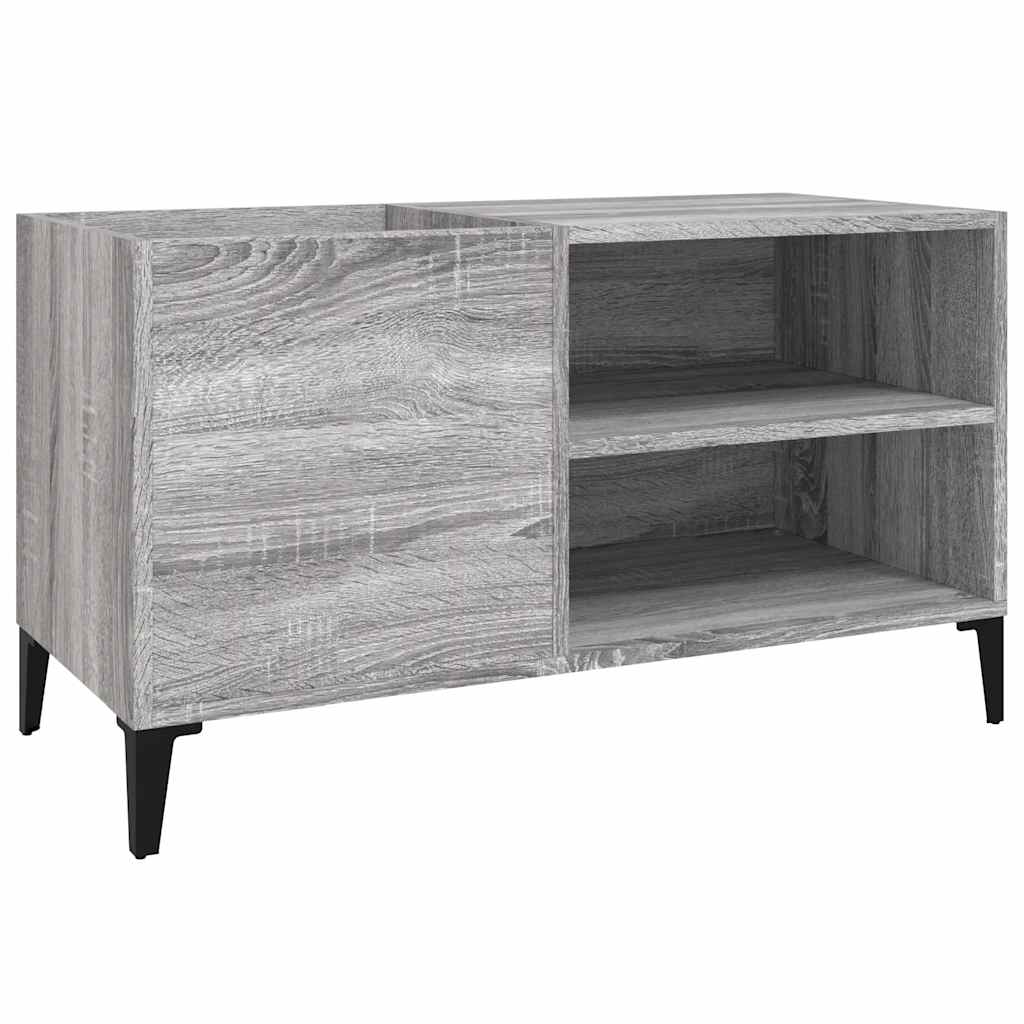 Record Cabinet 84,5x38x48 cm Engineered Wood Grey sonoma 84.5 x 38 x 48 cm