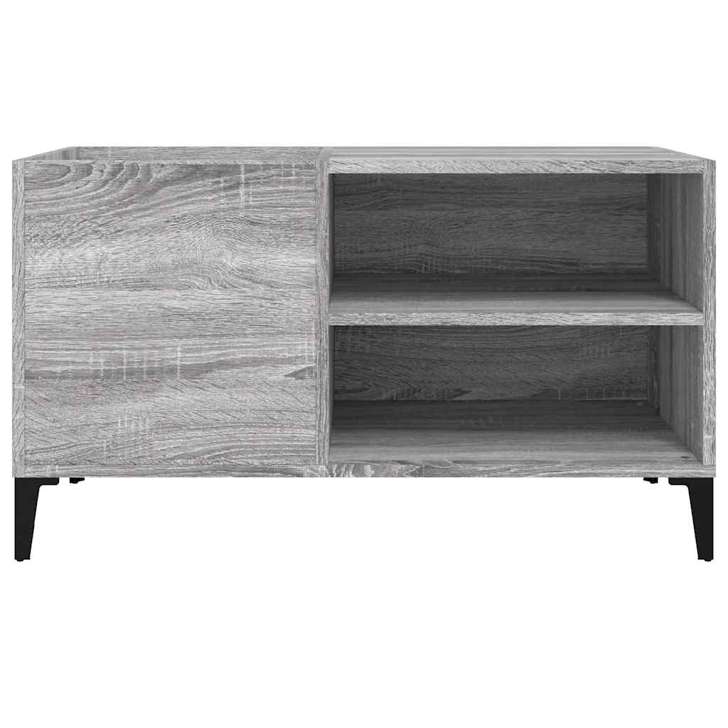 Record Cabinet 84,5x38x48 cm Engineered Wood Grey sonoma 84.5 x 38 x 48 cm