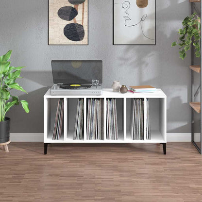 Record Cabinet 100x38x48 cm Engineered Wood White