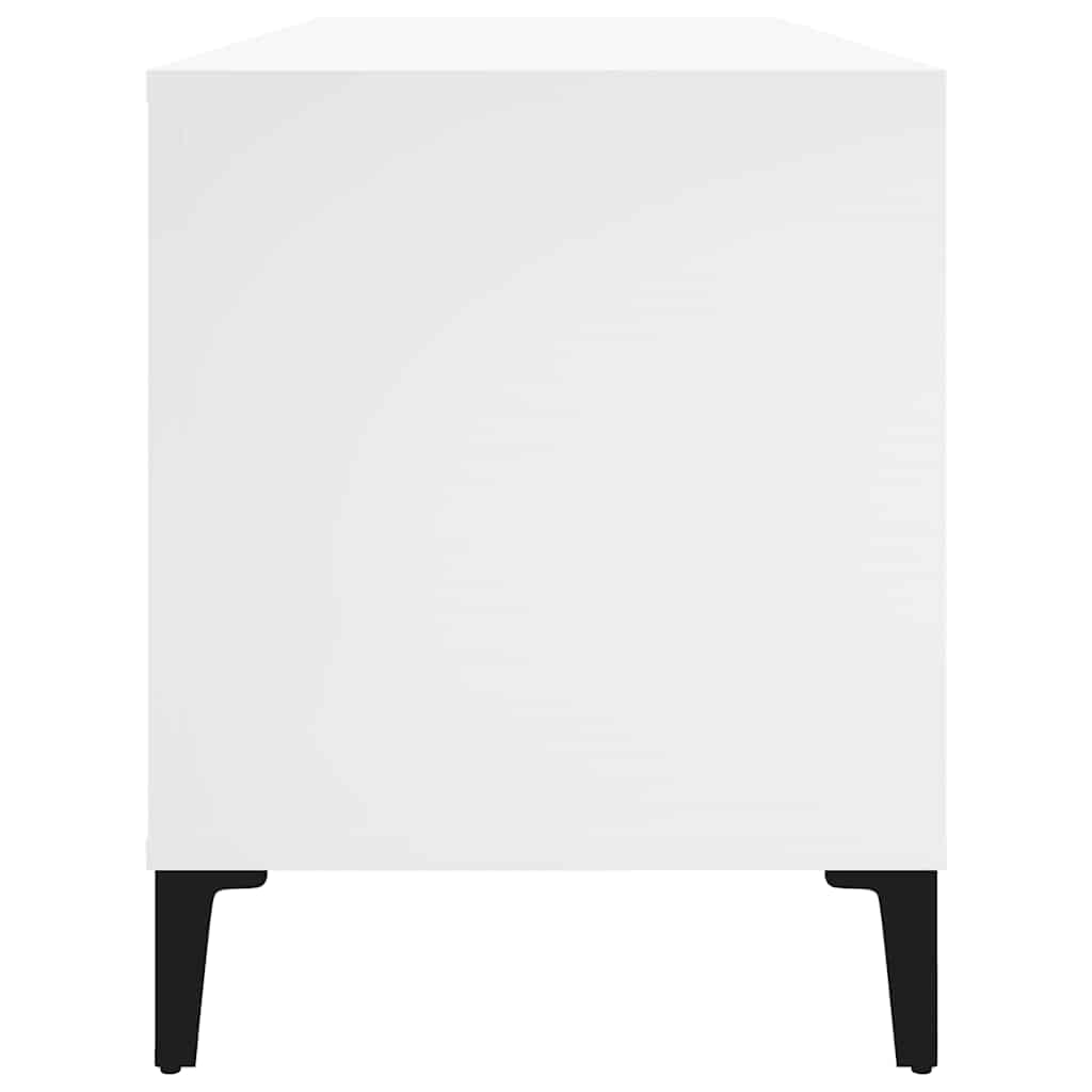 Record Cabinet 100x38x48 cm Engineered Wood White
