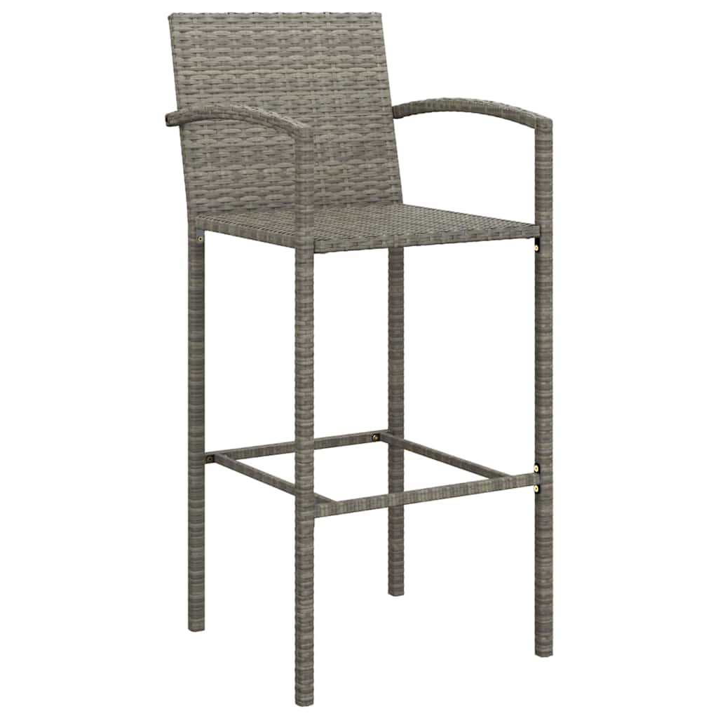 5 Piece Garden Bar Set Poly Rattan 4