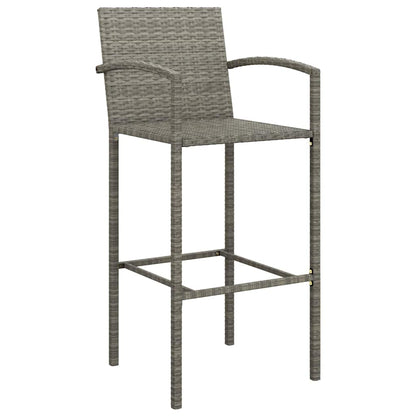 5 Piece Garden Bar Set Poly Rattan 4
