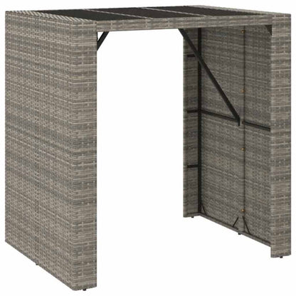 5 Piece Garden Bar Set Poly Rattan 4