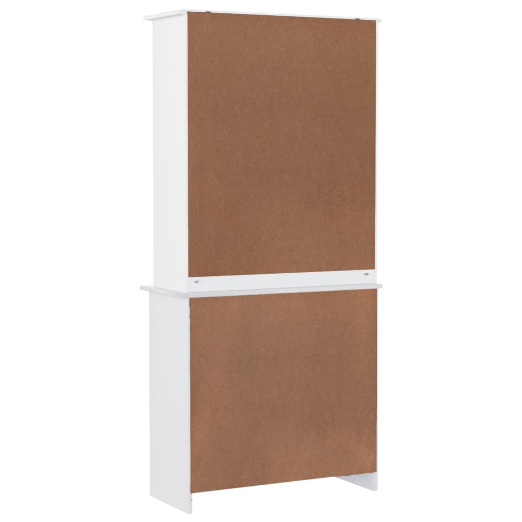 vidaXL Highboard ALTA White 77x35x165 cm Solid Wood Pine 6