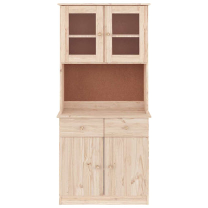 vidaXL Highboard ALTA 77x35x165 cm Solid Wood Pine 3