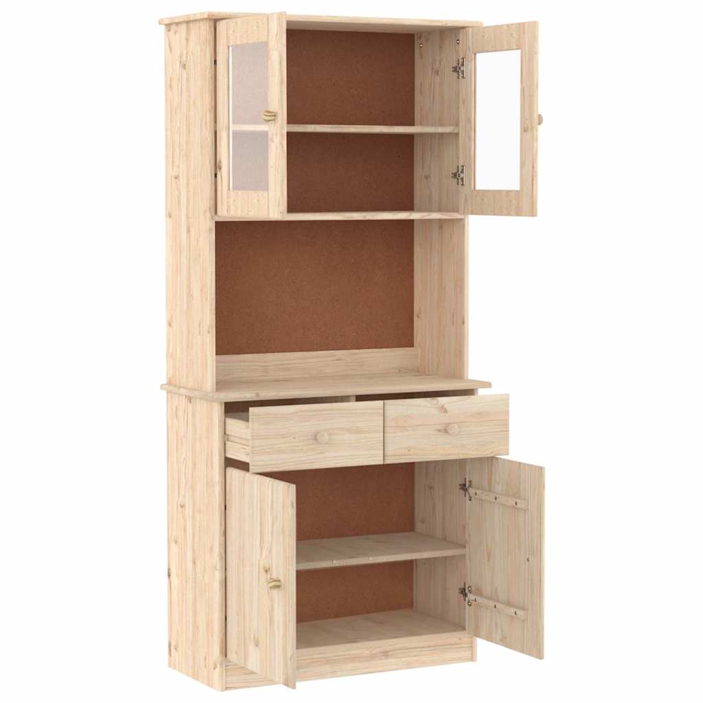 vidaXL Highboard ALTA 77x35x165 cm Solid Wood Pine 4