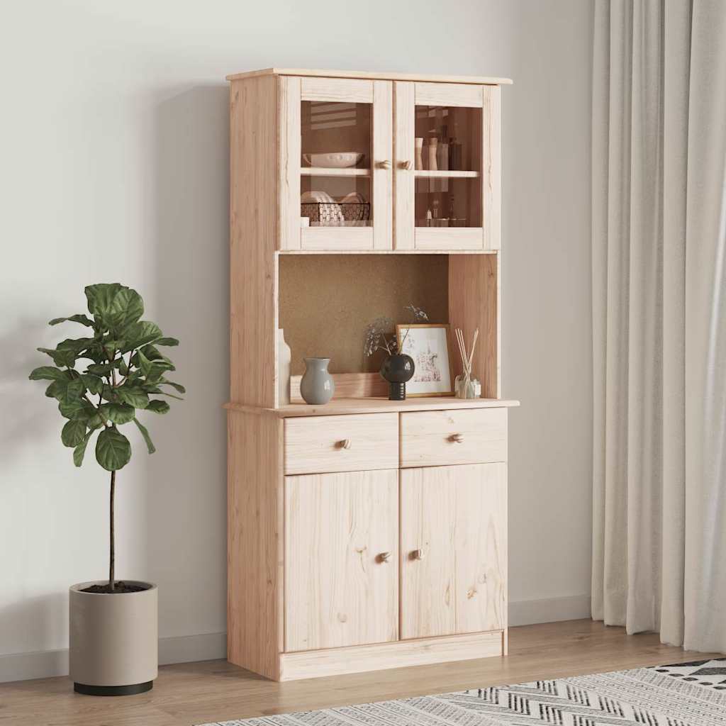 vidaXL Highboard ALTA 77x35x165 cm Solid Wood Pine 1