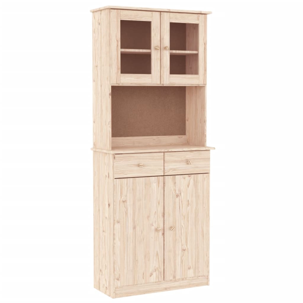vidaXL Highboard ALTA 77x35x188 cm Solid Wood Pine 2