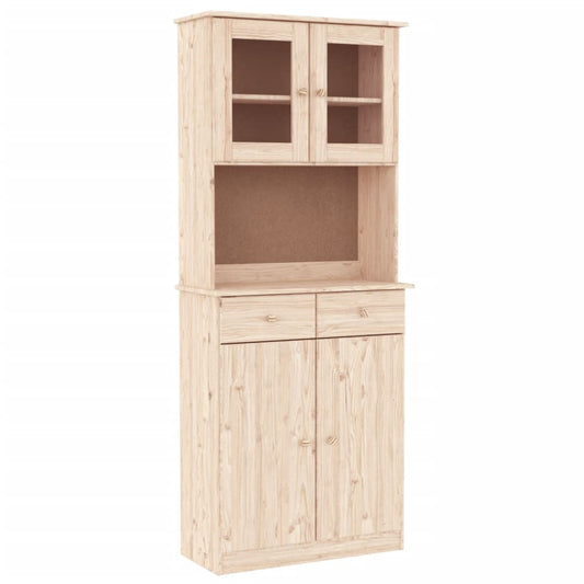 vidaXL Highboard ALTA 77x35x188 cm Solid Wood Pine 2