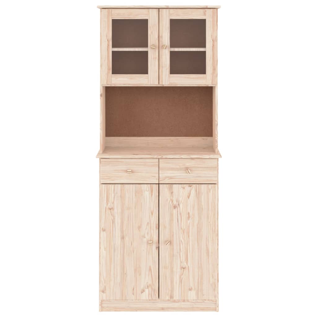 vidaXL Highboard ALTA 77x35x188 cm Solid Wood Pine 3