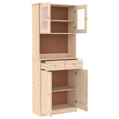 vidaXL Highboard ALTA 77x35x188 cm Solid Wood Pine 4