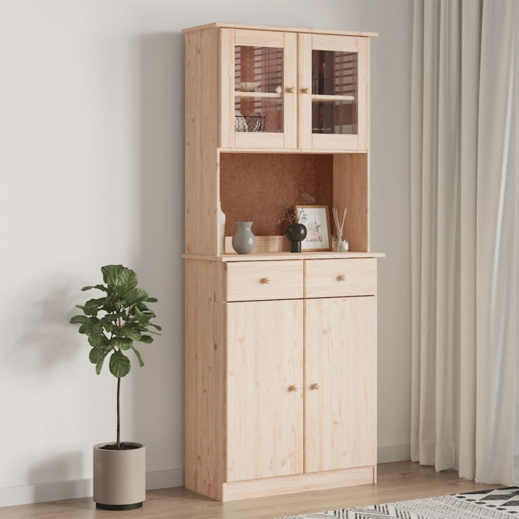 vidaXL Highboard ALTA 77x35x188 cm Solid Wood Pine 1