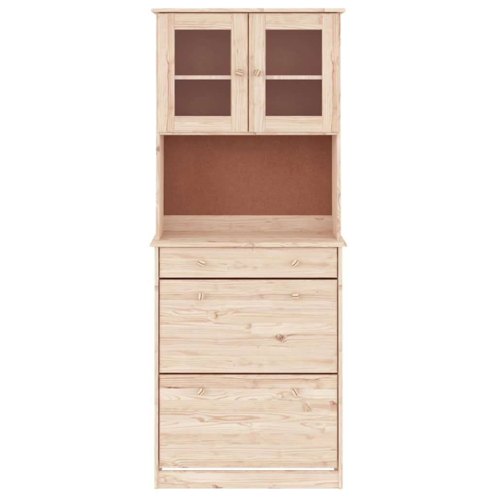 vidaXL Highboard ALTA 77x35x188 cm Solid Wood Pine 3