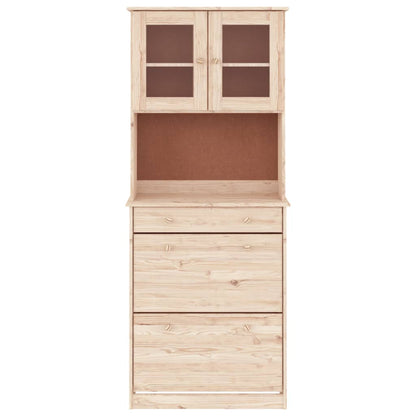 vidaXL Highboard ALTA 77x35x188 cm Solid Wood Pine 3