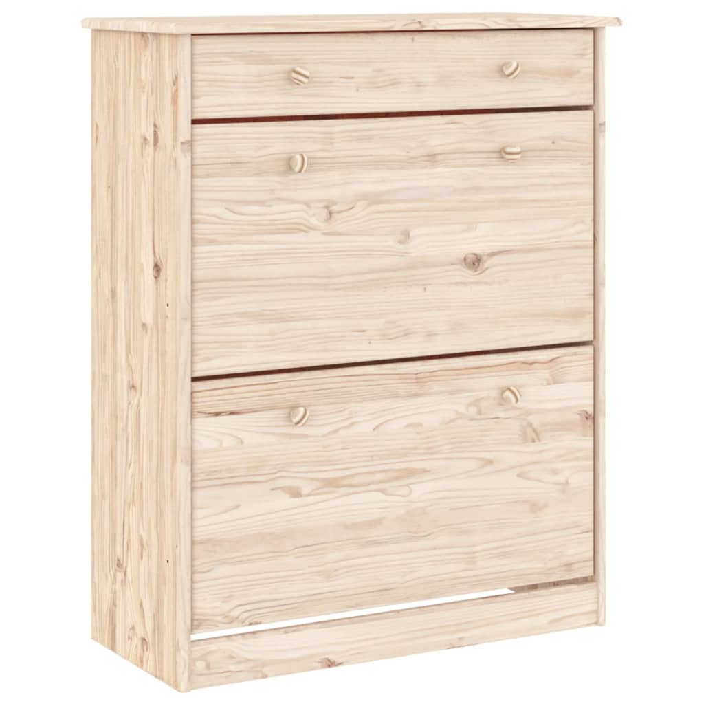 vidaXL Highboard ALTA 77x35x188 cm Solid Wood Pine 4