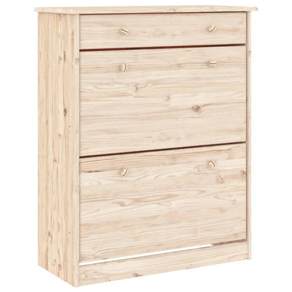 vidaXL Highboard ALTA 77x35x188 cm Solid Wood Pine 4