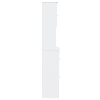 vidaXL Highboard "ALTA" White 77x35x188cm Solid Wood Pine 5