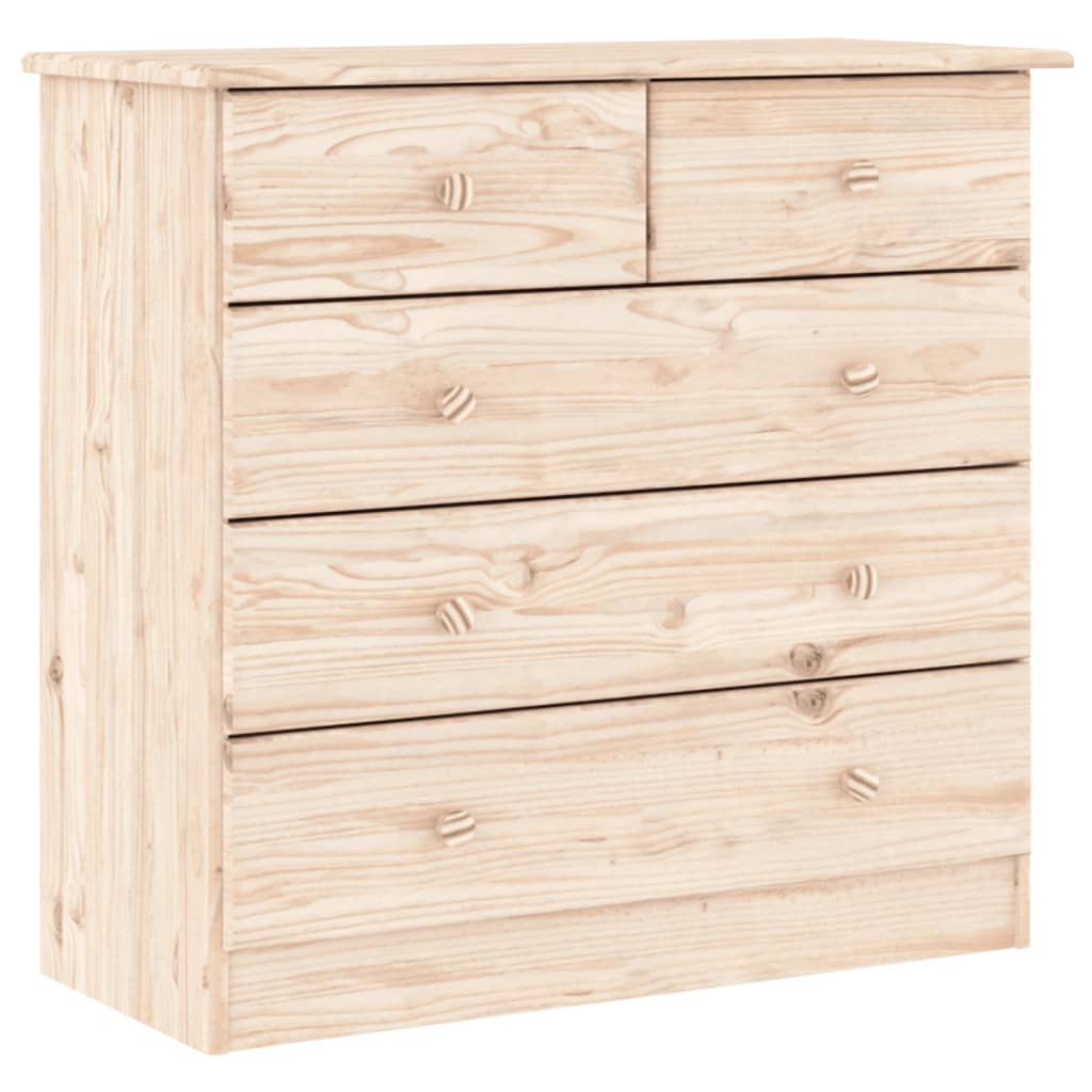 vidaXL Highboard ALTA 77x35x165 cm Solid Wood Pine 6