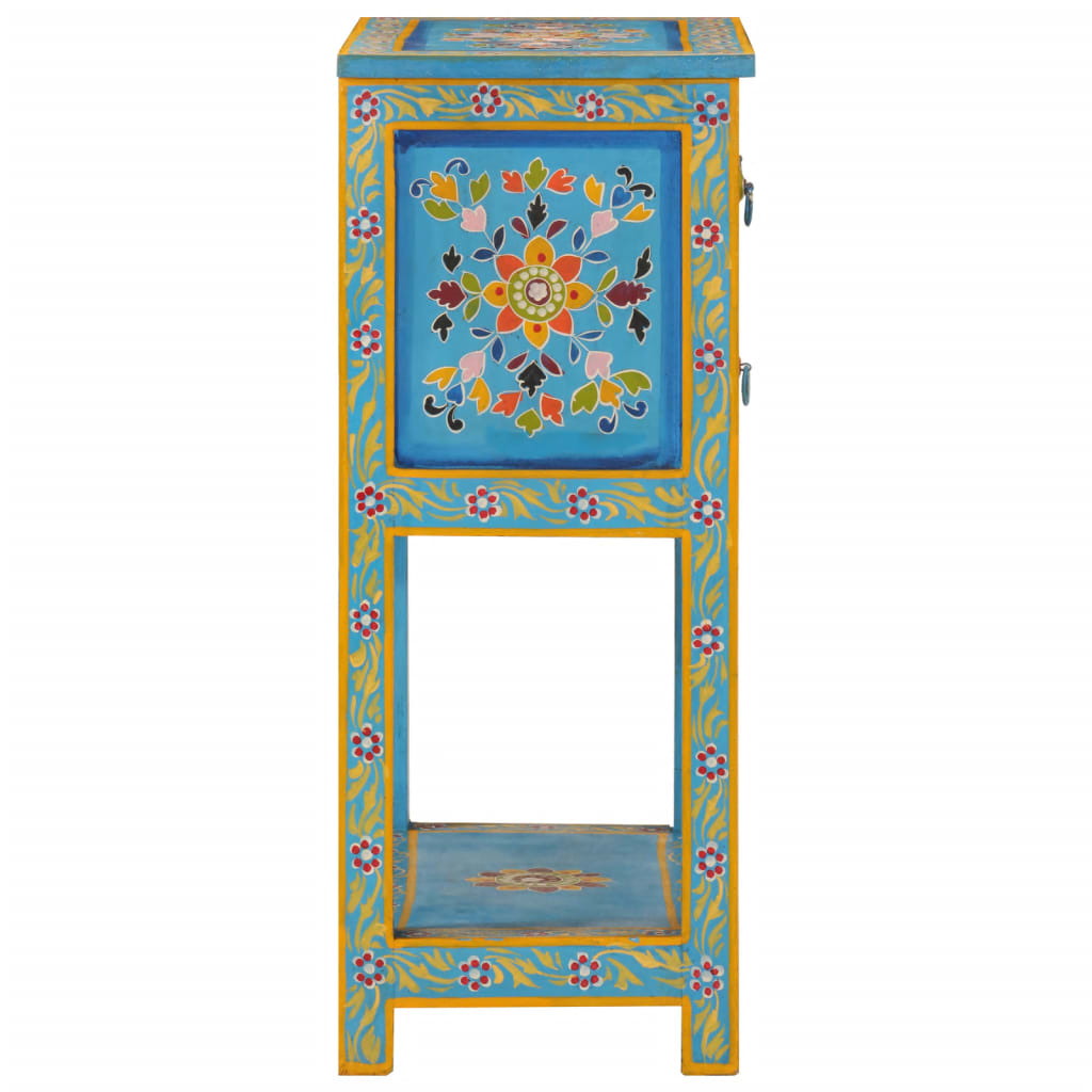 vidaXL Sideboard Turquoise 55x30x76 cm Solid Wood Mango 5
