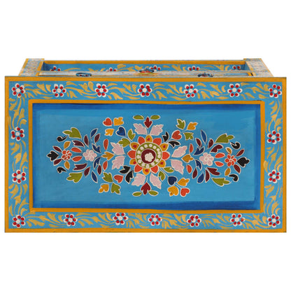 vidaXL Sideboard Turquoise 55x30x76 cm Solid Wood Mango 6