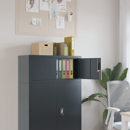 vidaXL File Cabinet Steel Anthracite