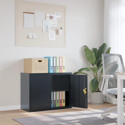 vidaXL File Cabinet Steel Anthracite