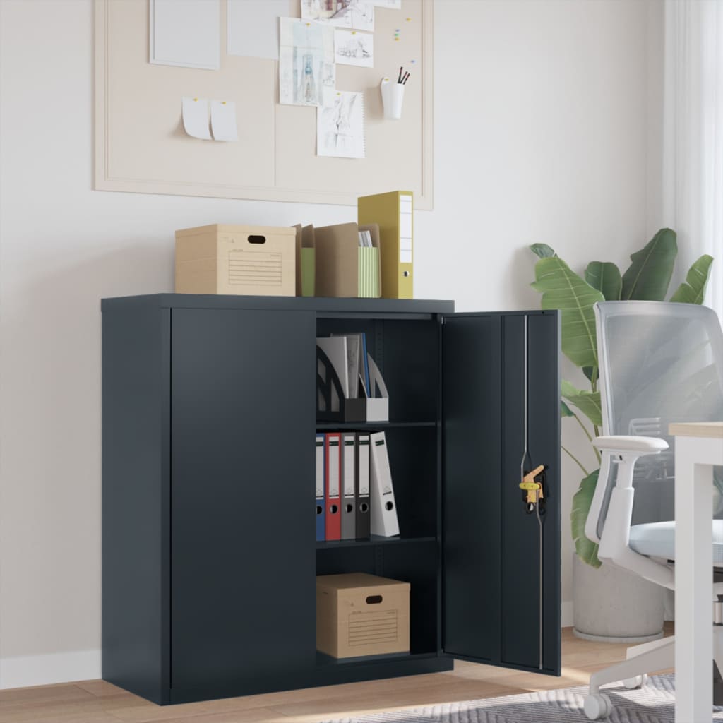 vidaXL File Cabinet Steel Anthracite
