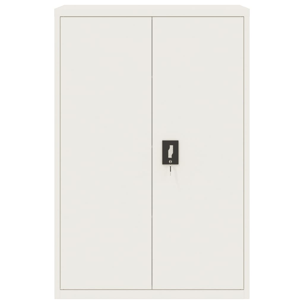 vidaXL File Cabinet White 90x40x140 cm Steel 3