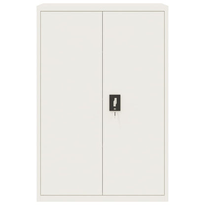 vidaXL File Cabinet White 90x40x140 cm Steel 3