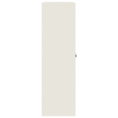 vidaXL File Cabinet White 90x40x140 cm Steel 6